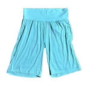 Faceplant dreams bamboo Bermuda lounge shorts aqua small new